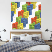 Glasflaschen, Abstraktes Muster. Leinwanddruck (Insitu (Schlafzimmer))