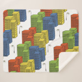 Glasflaschen, Abstraktes Muster. Sherpadecke (Vorderseite (Horizontal))