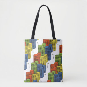 Glasflaschen, Abstraktes Muster. Tasche
