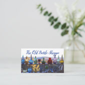 Glasflaschen Farbantike Flaschensammlung Visitenkarte (Stehend Vorderseite)