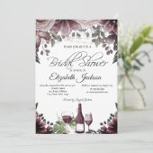 Glasflaschenlampen Brautparty Einladung (Stehend Vorderseite)