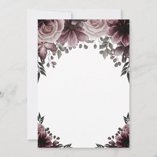 Glasflaschenlampen Brautparty Einladung (Rückseite)