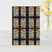 Glasfleckkarte Karte (Gelbe Blume)