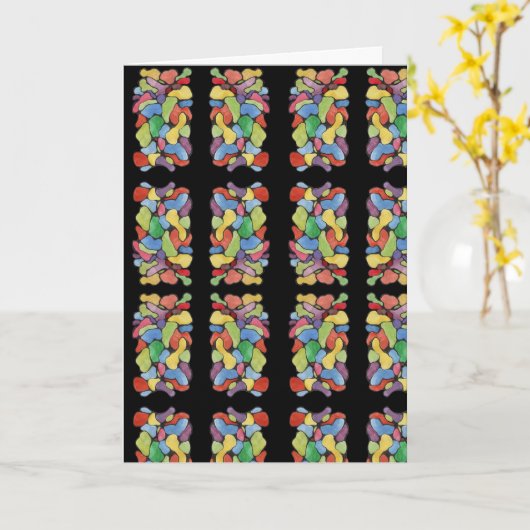 Glasfleckkarte Karte (Gelbe Blume)