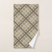 Glasfliese 3D beige Farbe Badhandtuch Set (Handtuch)