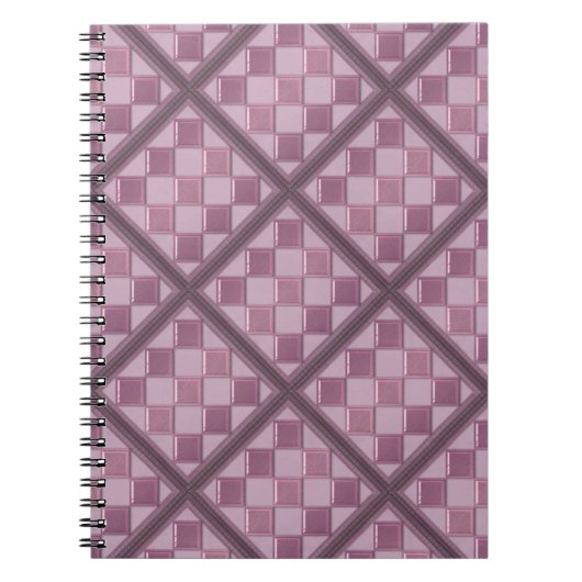 Glasfliese 3D beige Farbe Notizblock (Vorderseite)