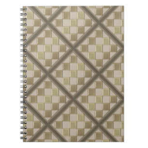 Glasfliese 3D beige Farbe Notizblock