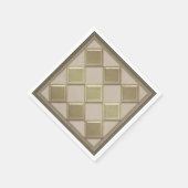 Glasfliese 3D beige Farbe Serviette (Ecke)