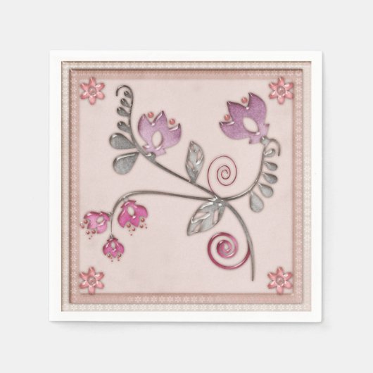 Glasfliese Serviette (Vorderseite)