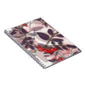 Glasfliesen, 3D flüssige Blätter und Wollbeere Notizblock (Rechte Seite)