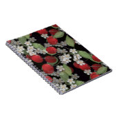 Glasfliesen 3D Flüssigkirsche und Blume blühen Notizblock (Rechte Seite)