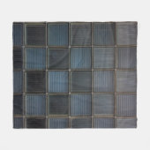 Glasfliesen-Quadrat Fleecedecke (Vorderseite (Horizontal))