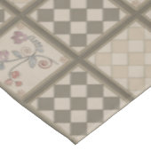 Glasfliesen. Tischdecke (Schrägansicht)