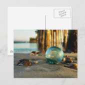 Glasfloat vor dem Steg Postkarte (Vorne/Hinten)