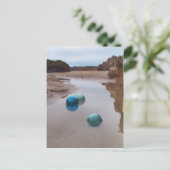 Glasflöße auf fließendem Wasser Postkarte (Stehend Vorderseite)