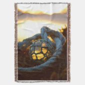 Glasflöße bei Sonnenuntergang, Alaska Decke (Vorderseite Vertikal)