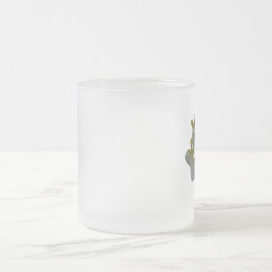 Glasfrosch innerhalb einer mattierten Tasse (Mittel)