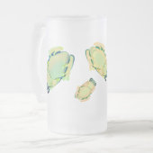 Glasfrosch Mattglas Bierglas (Vorderseite Links)