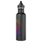 GLASG Rainbow Gradient Logo Wasserflasche Edelstahlflasche (Rechts)