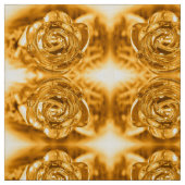 Glasgarten Rose in Gold Stoff (Muster)