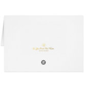 Glasgartengeometrie Danke Karte (Rückseite Horizontal)