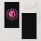 Glasgebläse Mandala Beruf Glasblasen Kunst Visitenkarte (Vorne/Hinten)