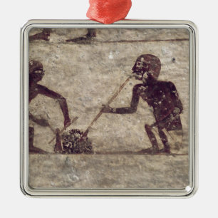 Glasgebläse Silbernes Ornament