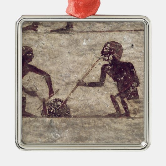 Glasgebläse Silbernes Ornament (Vorne)