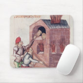 Glasgebläse, von 'Tractatus de Herbis' Mousepad (Mit Mouse)