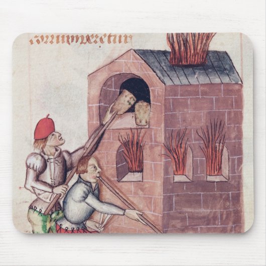Glasgebläse, von 'Tractatus de Herbis' Mousepad (Vorne)