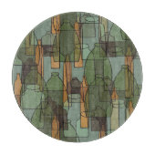 Glasgeschirr Galore: Vintages Flaschenmuster Schneidebrett (Vorderseite)