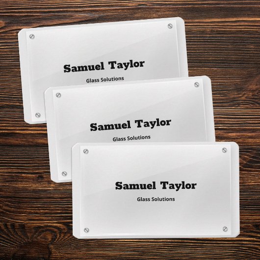 Glasgesellschaft Visitenkarte