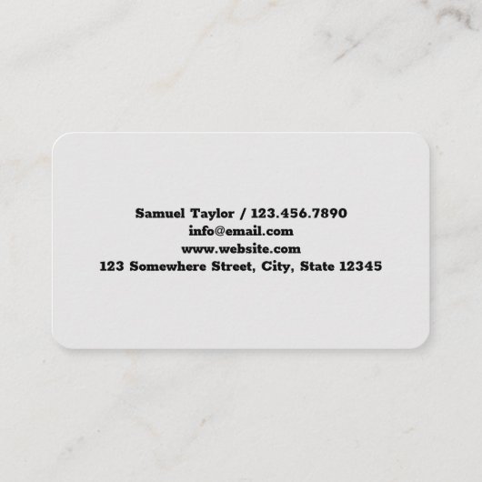 Glasgesellschaft Visitenkarte (Rückseite)