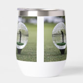 Glasgolfball mit Golf Player innen, (Rechts)