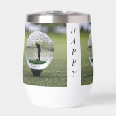 Glasgolfball mit Golf Player innen, (Vorderseite)