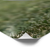 Glasgolfball mit Golf Player innen, Poster (Ecke)