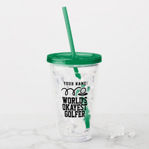 Glasgolfgeschenk der kundenspezifischen acryltrinkbecher
