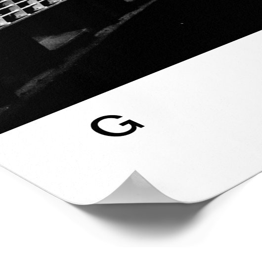 Glasgow Bridge Poster (Ecke)