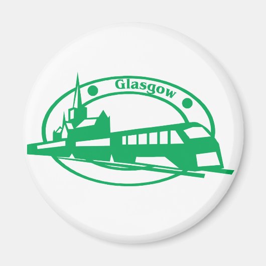 Glasgow-Briefmarke Magnet (Vorne)