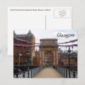 Glasgow-Brücke Postkarte (Vorne/Hinten)