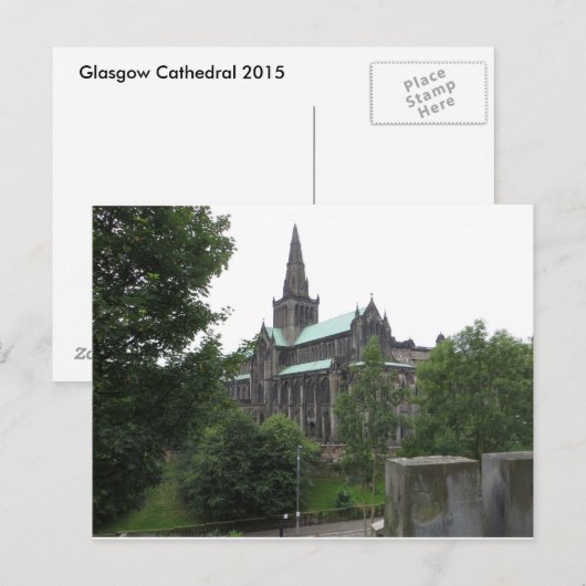 Glasgow Cathedral Postkarte (Vorne/Hinten)
