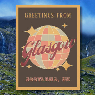 Glasgow City Schottland UK Retro Vintage Postkarte