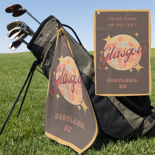 Glasgow City Scotland Vereinigtes Königreich Golfhandtuch