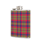 Glasgow City Tartan Kariertes Muster Flachmann (Links)