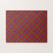 Glasgow Clan Tartan Kariertes Muster Puzzle (Horizontal)