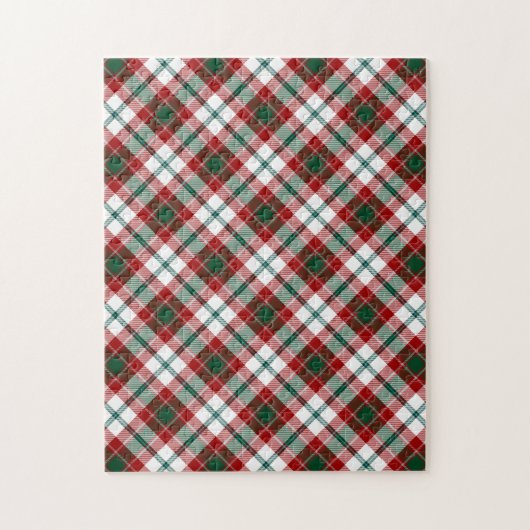 Glasgow Clan Tartan Kariertes Muster Puzzle (Vertikal)