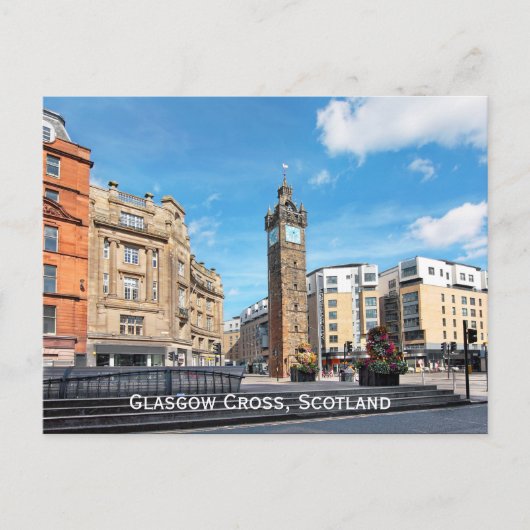 Glasgow Cross, Schottland Postkarte (Vorderseite)