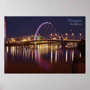 Glasgow - der Clyde-Bogen Poster