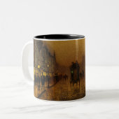 Glasgow Docks, 1880 von John Atkinson Grimshaw Zweifarbige Tasse (Vorderseite Links)