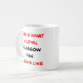 Glasgow-Fan, treu Kaffeetasse (Vorderseite Links)